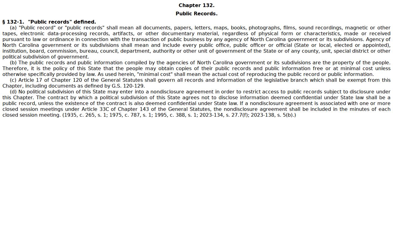 Wilkes County civil docket research image from North Carolina General Statute 132-1