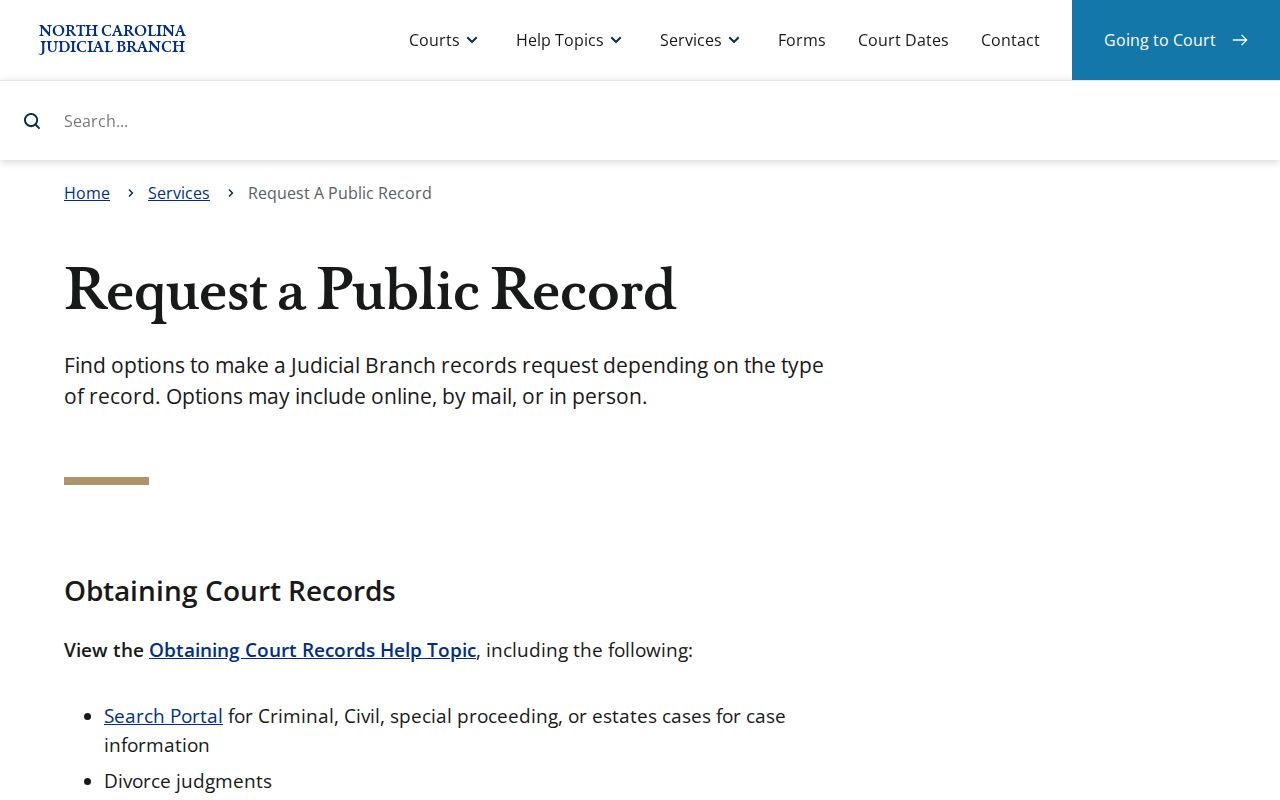 Wilkes court records public request routing information