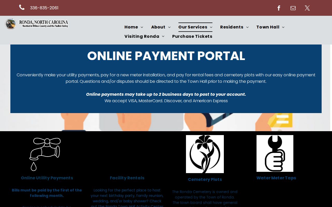 Ronda court docket town utility payment not citation payment